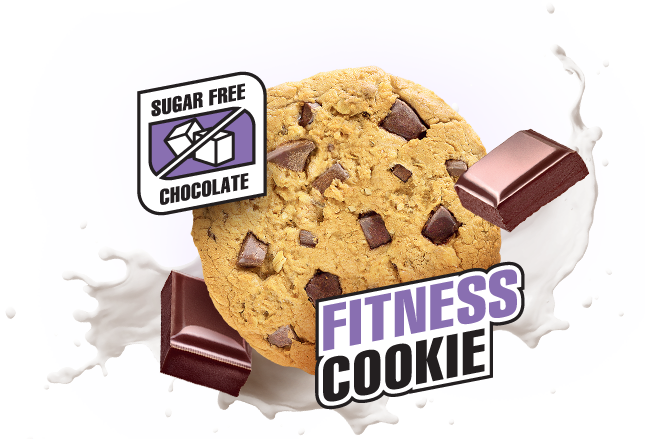 Sugar-free Milk chocolate flavored fitness cookie