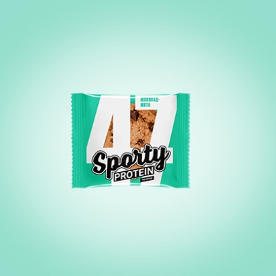 Sporty Protein Cookies Chocolate-Mint cookies 65g